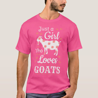 Gewoon een meisje dat van Goats Barn Farming Ranch T-shirt