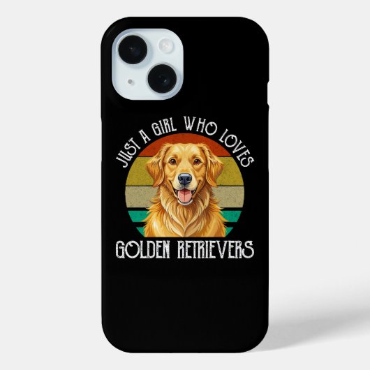 Gewoon Een Meisje Dat Van Golden Retrievers Houdt Case-Mate iPhone Case (Achterkant)