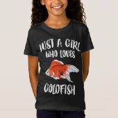 Gewoon een meisje dat van Goldfish T-Shirt Aquariu (Voorkant)