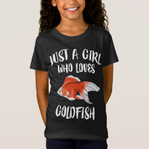 Gewoon een meisje dat van Goldfish T-Shirt Aquariu