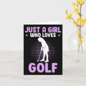 Gewoon een meisje dat van Golf houdt Kaart (Gele Bloem)