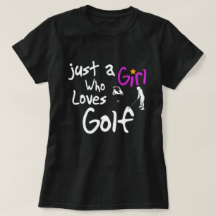 Gewoon een meisje dat van Golf houdt T-shirt