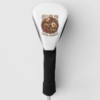 Gewoon een meisje dat van Goudse hondenrozen houdt Golfheadcover