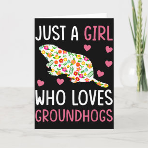 Gewoon een meisje dat van Groundhog Day houdt  Kaart