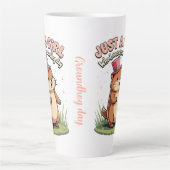 Gewoon een meisje dat van Groundhog Day houdt  Latte Mok (Voorkant)