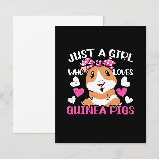 Gewoon een meisje dat van Guinee houdt Bedankkaart (Voorkant / Achterkant)