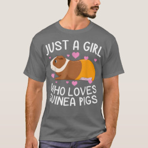 Gewoon een meisje dat van Guinee houdt, grappige C T-shirt