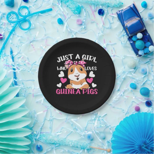 Gewoon een meisje dat van Guinee houdt Papieren Bordje (Feest)