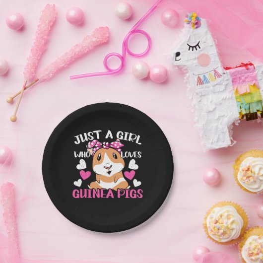 Gewoon een meisje dat van Guinee houdt Papieren Bordje (Feest)