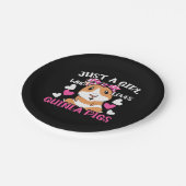 Gewoon een meisje dat van Guinee houdt Papieren Bordje (Gekanteld)