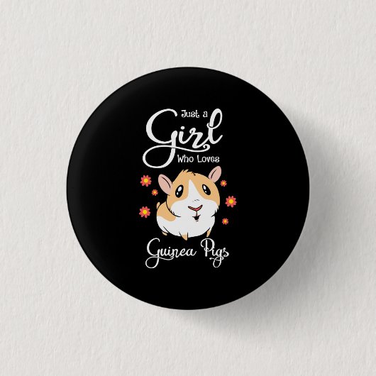Gewoon een meisje dat van Guinee houdt Ronde Button 3,2 Cm (Voorkant)
