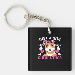 Gewoon een meisje dat van Guinee houdt Sleutelhanger