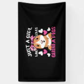 Gewoon een meisje dat van Guinee houdt Spandoek (Verticaal)