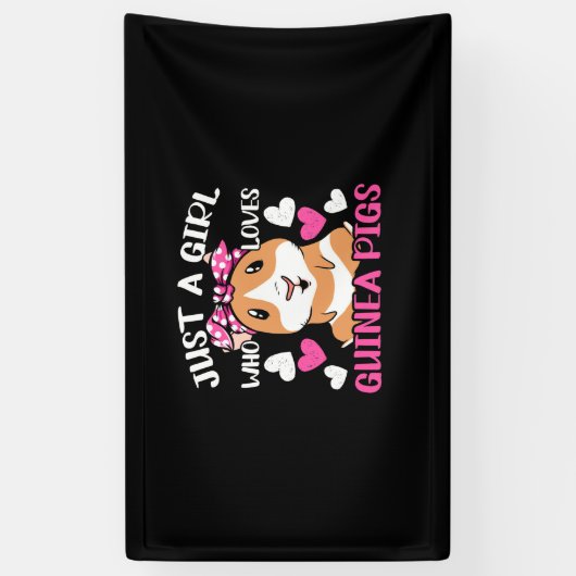 Gewoon een meisje dat van Guinee houdt Spandoek (Verticaal)