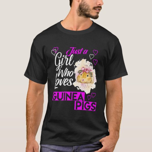 Gewoon een meisje dat van Guinee houdt T-shirt (Voorkant)