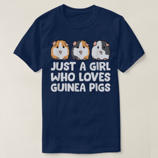 Gewoon een meisje dat van Guinee Pigs866 houdt T-shirt (Design voorkant)