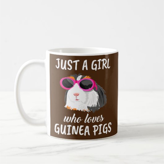 Gewoon een meisje dat van Guinee Pigs Clothes Guin Koffiemok (Links)