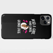 Gewoon een meisje dat van Guinee Pigs Guinee houdt iPhone Hoesje (Achterkant horizontaal)