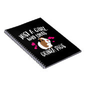 Gewoon een meisje dat van Guinee Pigs Guinee houdt Notitieboek (Rechterzijde)