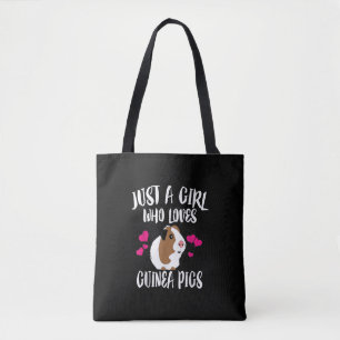 Gewoon een meisje dat van Guinee Pigs Guinee houdt Tote Bag
