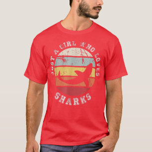 Gewoon een meisje dat van haaien houdt475 t-shirt