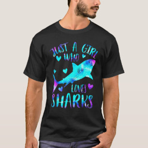 Gewoon een meisje dat van haaien houdt, Galaxy Sha T-shirt