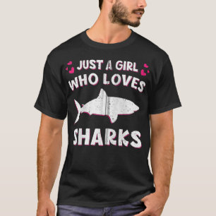 Gewoon een meisje dat van haaien houdt... schimmel t-shirt