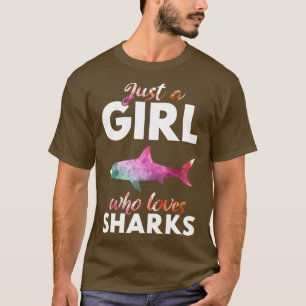 Gewoon een meisje dat van haaien houdtShark Fangir T-shirt
