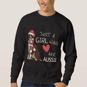 Gewoon een meisje dat van haar Australische herder Trui