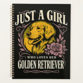 Gewoon een meisje dat van haar Golden Retriever ho Planner (Voorkant)