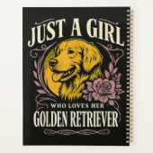 Gewoon een meisje dat van haar Golden Retriever ho Planner (Achterkant)