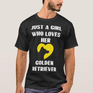 Gewoon een meisje dat van haar gouden ruggengraat t-shirt