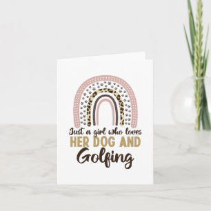 Gewoon een meisje dat van haar hond houdt... notitiekaartje