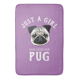 Gewoon een meisje dat van haar houdt badmat