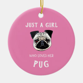 Gewoon een meisje dat van haar houdt keramisch ornament