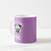 Gewoon een meisje dat van haar houdt koffiemok (Voorkant links)
