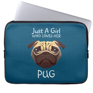 Gewoon een meisje dat van haar houdt laptop sleeve