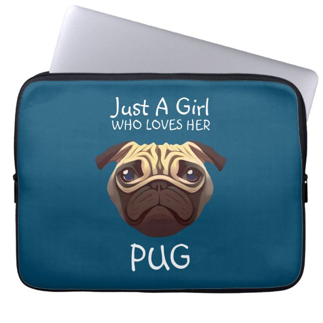 Gewoon een meisje dat van haar houdt laptop sleeve (Voorkant)