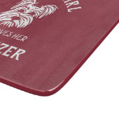 Gewoon een meisje dat van haar Schnauzer houdt Snijplank (Hoek)