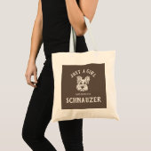 Gewoon een meisje dat van haar Schnauzer houdt Tote Bag (Voorkant (product))