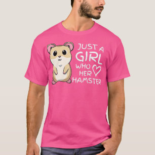 Gewoon een meisje dat van haar stomme hamster-huis t-shirt
