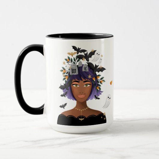 Gewoon een meisje dat van Halloween Costume Beauty Mok (Links)