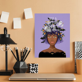 Gewoon een meisje dat van Halloween Costume Beauty Poster