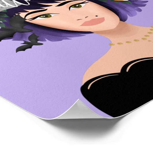 Gewoon een meisje dat van Halloween Costume Beauty Poster (Hoek)