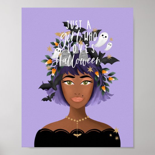 Gewoon een meisje dat van Halloween Costume Beauty Poster (Voorkant)