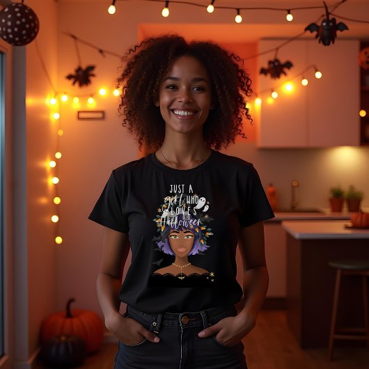 Gewoon een meisje dat van Halloween Costume Beauty T-shirt