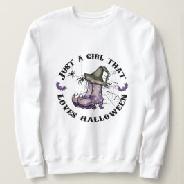 Gewoon een meisje dat van halloween houdt trui