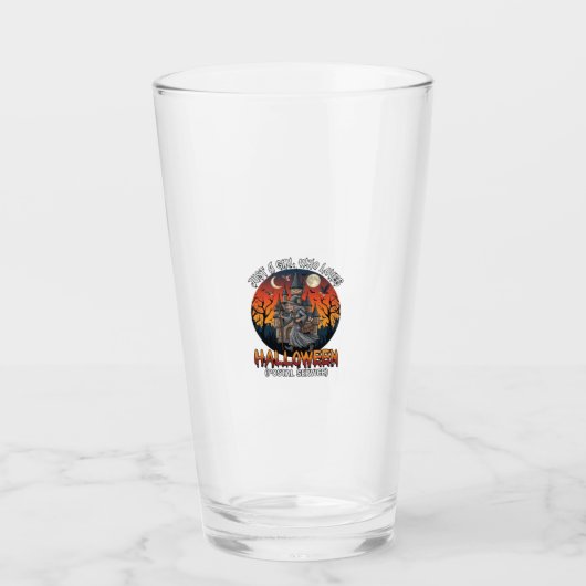 Gewoon Een Meisje Dat Van Halloween Postdienst Gra Glas (Voorkant)