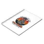 Gewoon Een Meisje Dat Van Halloween Postdienst Gra Notitieboek (Linkerzijde)