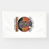 Gewoon Een Meisje Dat Van Halloween Postdienst Gra Spandoek (Horizontaal)